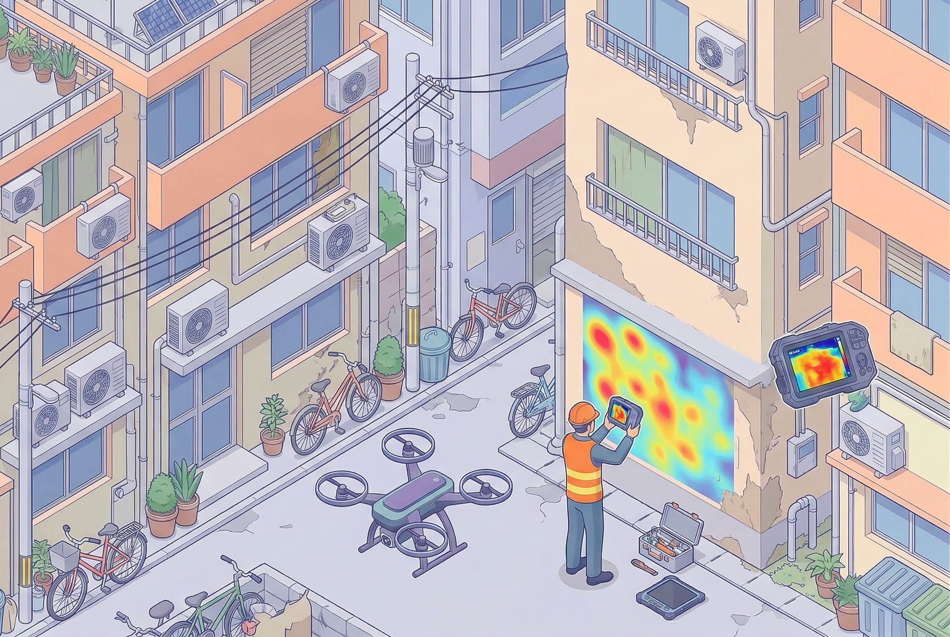 【安全・規制】ドローン外壁調査の法的リスクを最小化する方法。「飛ばさない判断」も含めたリスク管理